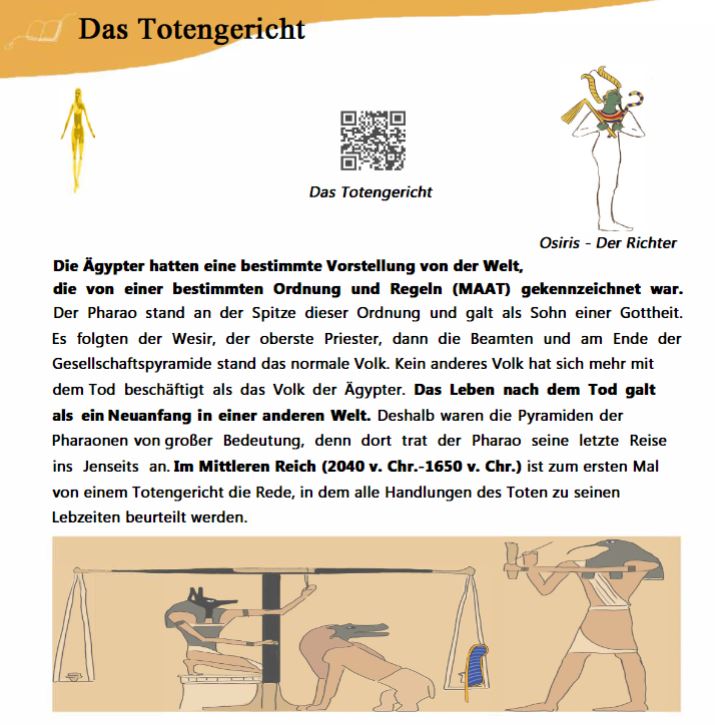 Das Totengericht im alten Aegypten