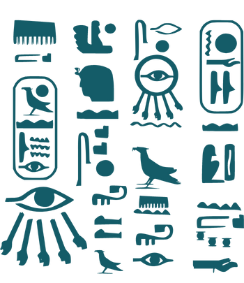 Einige Zeichen und Symbole (Hieroglyphen)