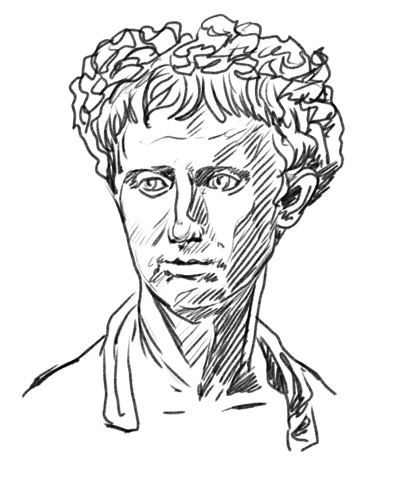 Ein Profilbild von Kaiser Augustus.