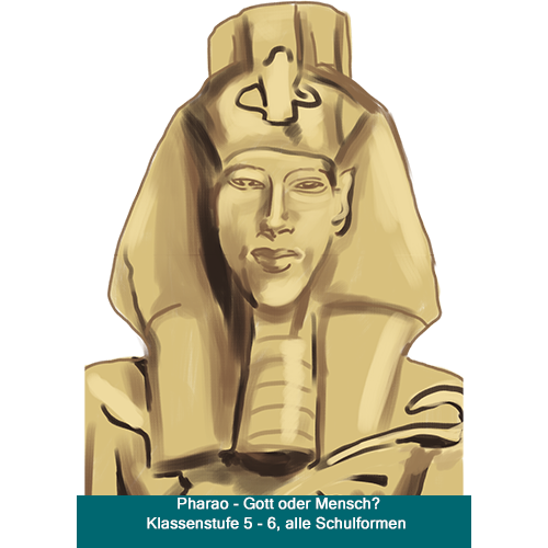 Zeichnung von Pharao Echnaton